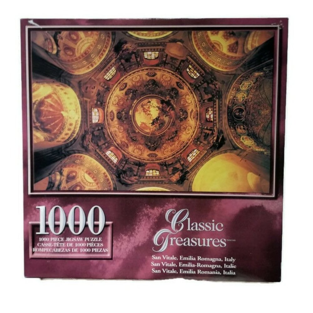 NEW San Vitale Italian Basilica 1000-Pc Puzzle Classic Treasures 28.75x19.25 In